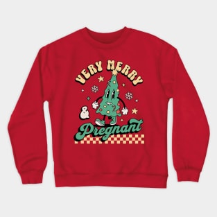 Very Merry and Pregnant - Christmas Pregnancy Announcement Crewneck Sweatshirt